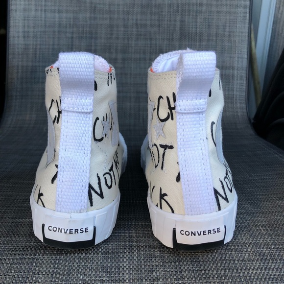 Converse High Top UNT1T!3D 'Not a
Chuck' Canvas sneakers Shoes Juniors size 4.5 - Picture 4 of 11